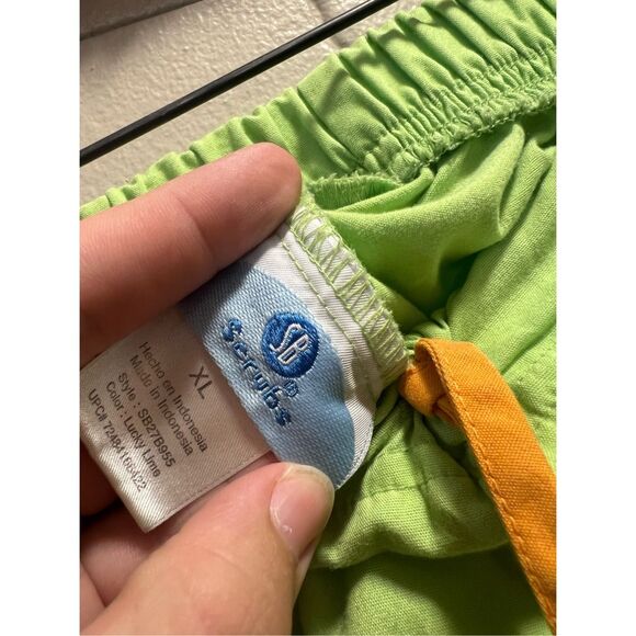 SB Scrubs Lucky Lime Green Scrub Pants Woman’s Size XL -FLAWED - Picture 10 of 15